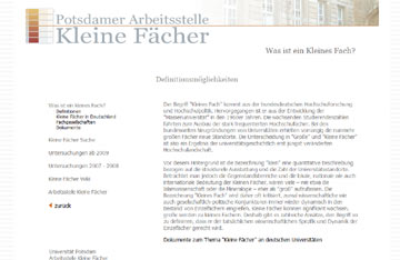 Potsdamer Arbeitsstelle Kleine Fächer